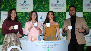 Dia Mirza and Sophie Choudry snapped at Daily Brew Tea launch in Mumbai