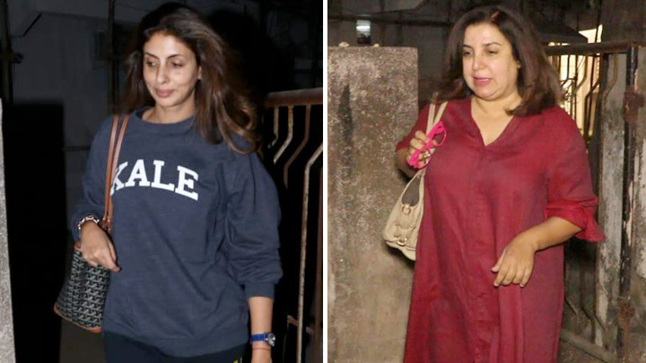 SPOTTED: Farah Khan & Shweta Bachchan at Kromakay Salon