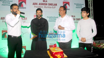 Farhan Akhtar, Suniel Shetty snapped at Ashish Shelar event at Bandra Reclamation