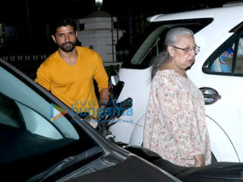 Farhan Akhtar snapped with mom spotted in Bandra