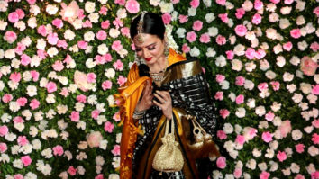 Film actress Rekha spotted at Kapil-Ginni Weddiing Reception