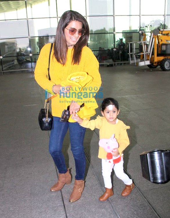 Geeta Basra, Kainaat Arora and others snapped at the airport