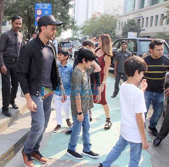 Hrithik Roshan spotted with his family at BKC Hrithik Roshan spotted with his family at BKC