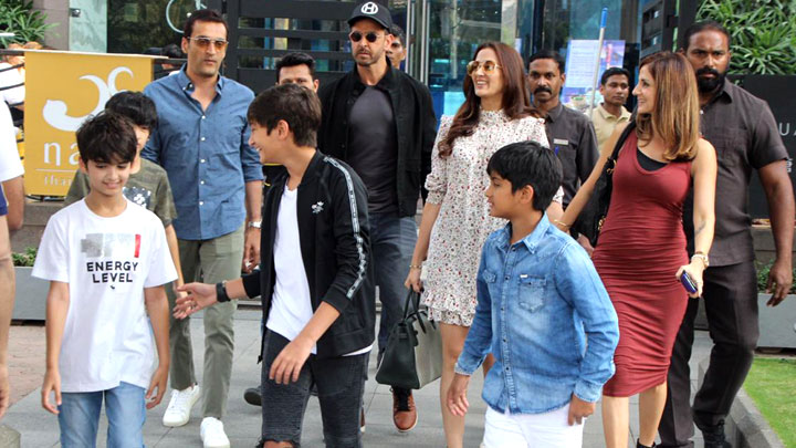 Hrithik Roshan and Varun Dhawan spotted at Juhu PVR