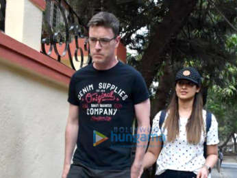Ileana D'Cruz snapped with Andrew Kneebone spotted in Bandra