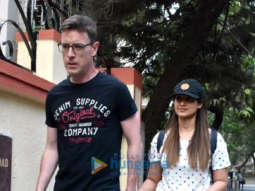 Ileana D’Cruz snapped with Andrew Kneebone spotted in Bandra