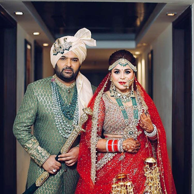 Inside Kapil Sharma and Ginni Chatrath's wedding The comedian and his wife pose in Proper Punjabi style