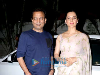 Kangana Ranaut and Kamal Jain spotted at Manikarnika promotions