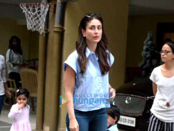 Kareena Kapoor Khan and Taimur Ali Khan snapped at his playschool in Bandra