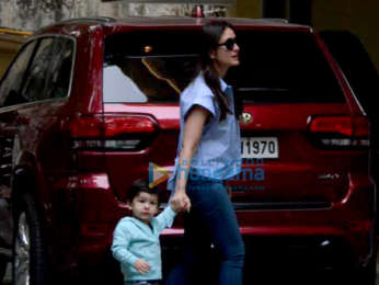 Kareena Kapoor Khan and Taimur Ali Khan snapped at his playschool in Bandra