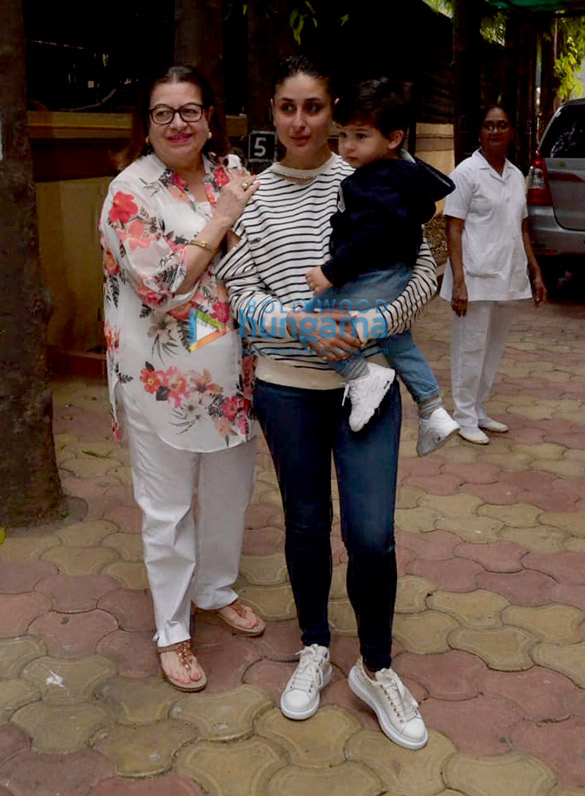 Kareena Kapoor Khan and Taimur Ali Khan snapped in Bandra Kareena Kapoor Khan and Taimur Ali Khan snapped in Bandra