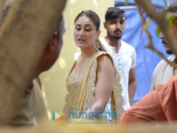 Kareena Kapoor Khan snapped during an ad shoot in Bandra