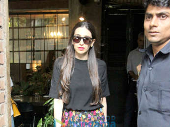 Karisma Kapoor, Amrita Arora and Anu Diwan snapped at Pali Village Cafe in Bandra