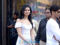 Khushi Kapoor, Bhagyashree’s son Abhimanyu Dassani and Sunny Deol’s son Karan Deol spotted at Bastian