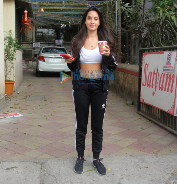 nora fatehi spotted at satyam hall in juhu 1