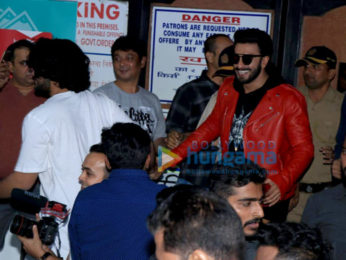 Rohit Shetty, Ranveer Singh snapped at Gaiety Theatre, in Bandra