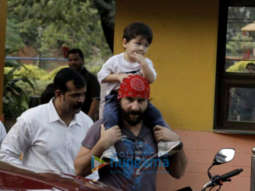 Saif Ali Khan and Taimur Ali Khan snapped in Bandra