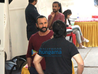 Saif Ali Khan snapped at the Mehboob Studios