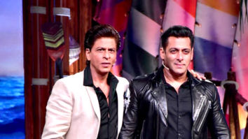 Salman Khan and Shah Rukh Khan snapped on the set of Bigg Boss 12