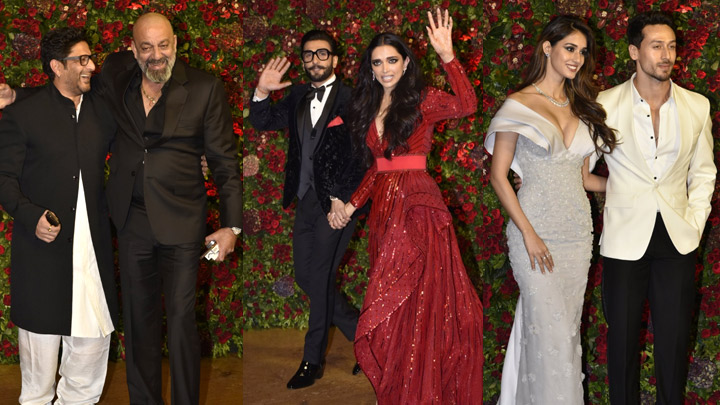 Sanjay Dutt,Tiger Shroff, Disha Patani & others at Ranveer-Deepika Wedding Reception Sanjay Dutt,Tiger Shroff, Disha Patani & others at Ranveer-Deepika Wedding Reception