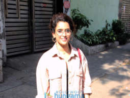 Sanya Malhotra spotted in Bandra