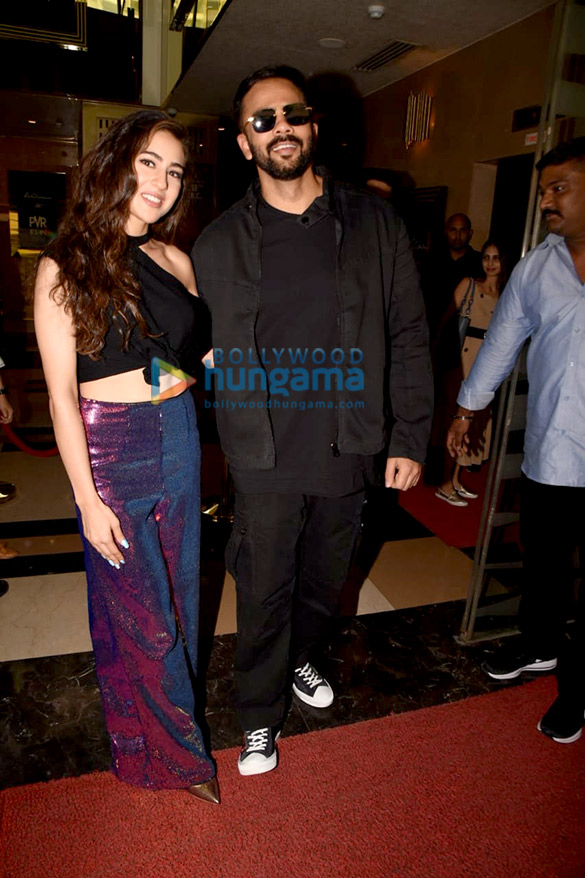 sara ali khan and rohit shetty snapped at the trailer launch of simmba 1