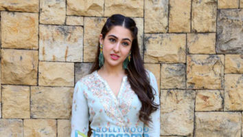 Sara Ali Khan snapped during media interactions for Kedarnath at JW Marriott in Juhu