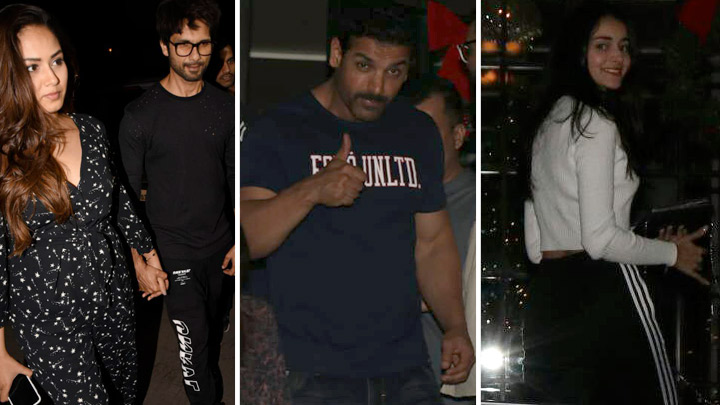 Shahid Kapoor, Mira Rajput, Ananya Pandey and John Abraham spotted at Soho House in Juhu