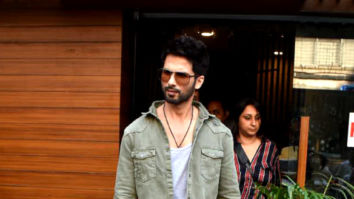 Shahid Kapoor snapped after a photoshoot in Bandra