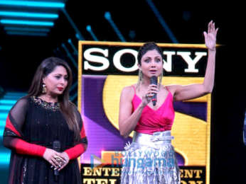 Shilpa Shetty, Anurag Basu and Geeta Kapoor snapped at the launch of Super Dancer 3