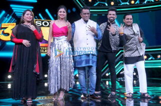 Shilpa Shetty, Anurag Basu and Geeta Kapoor snapped at the launch of Super Dancer 3