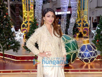 Soha Ali Khan snapped at the inauguration of X'mas Decor inspired by the Nutcracker Ballet