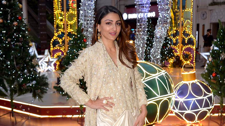 Soha Ali Khan snapped at the inauguration of X’mas Decor inspired by the Nutcracker Ballet