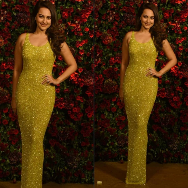 Sonakshi SInha at Ranveer Singh - Deepika Padukone wedding reception