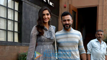 Sonam Kapoor Ahuja and Anand Ahuja snapped at his store in Bandra