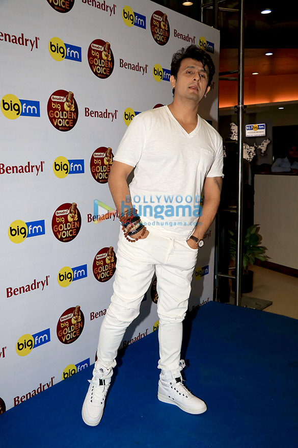 Sonu Nigam snapped at the 92.7 Big FM office