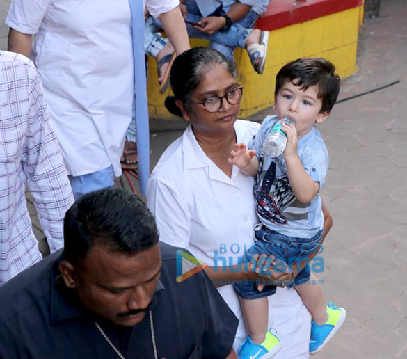Taimur Ali Khan spotted with his father Saif Ali Khan on location of a shoot