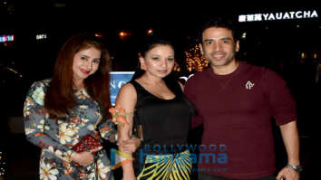 Urmila Matondkar and Tusshar Kapoor spotted at a restaurant in BKC