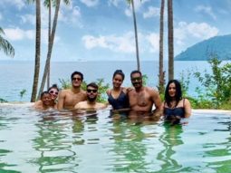 Vacay Mode On! Ajay Devgn, Kajol, kids Nysa and Yug kickstart their vacation by chilling in the pool