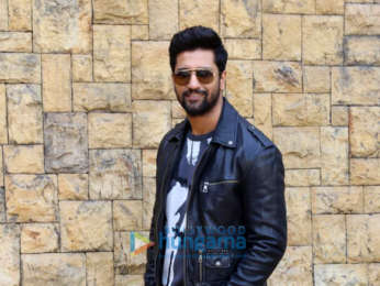 Vicky Kaushal snapped during Uri interviews at JW Marriott in Juhu