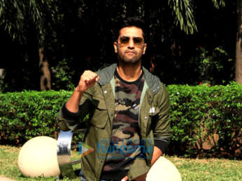 Vicky Kaushal snapped promoting his upcoming film 'Uri'