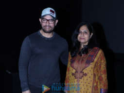 Aamir Khan snapped at the media screening of the short film ‘Rubaru Roshni’