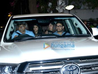 Aamir Khan snapped with his first wife in Bandra