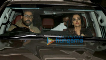 Abhishek Bachchan, Aishwarya Rai Bachchan and others spotted at Sonali Bendre’s house in Juhu