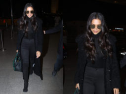 Airport Slay or Nay: Deepika Padukone in all-black Alexander McQueen separates with a Burberry handbag