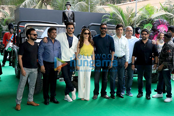 ajay devgn anil kapoor madhuri dixit and others grace the trailer launch of total dhamaal 3