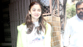 Alia Bhatt snapped outside a recording studio