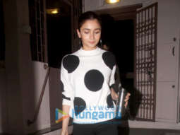 Alia Bhatt spotted at a recording studio in Bandra