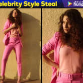 Celebrity Inspired Style - Ankita Lokhande in Cover Story pink pantsuit (Featured)