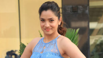 Ankita Lokhande snapped during Manikarnika – The Queen Of Jhansi promotions at Novotel, Juhu